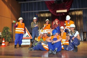 Der Bautrupp vom FC Ergolding