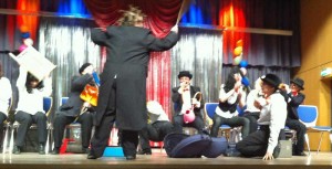 Das Chaosorchester von Laudate machte die Bühne unsicher.