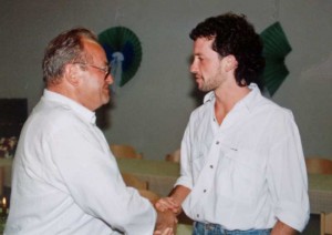 Albert Witossek und ich bei seiner Verabschiedung in den Ruhestand.