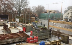 Blick vom 1. OG Erweiterung Rathaus Richtung Lindenwirt